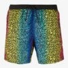 Animalier Rainbow Print Light Fabric Zipped Swim Shorts 1 Animalier Rainbow Print Light Fabric Zipped Swim Shorts -Swimwear Family man swimshorts animalier multicolor 1