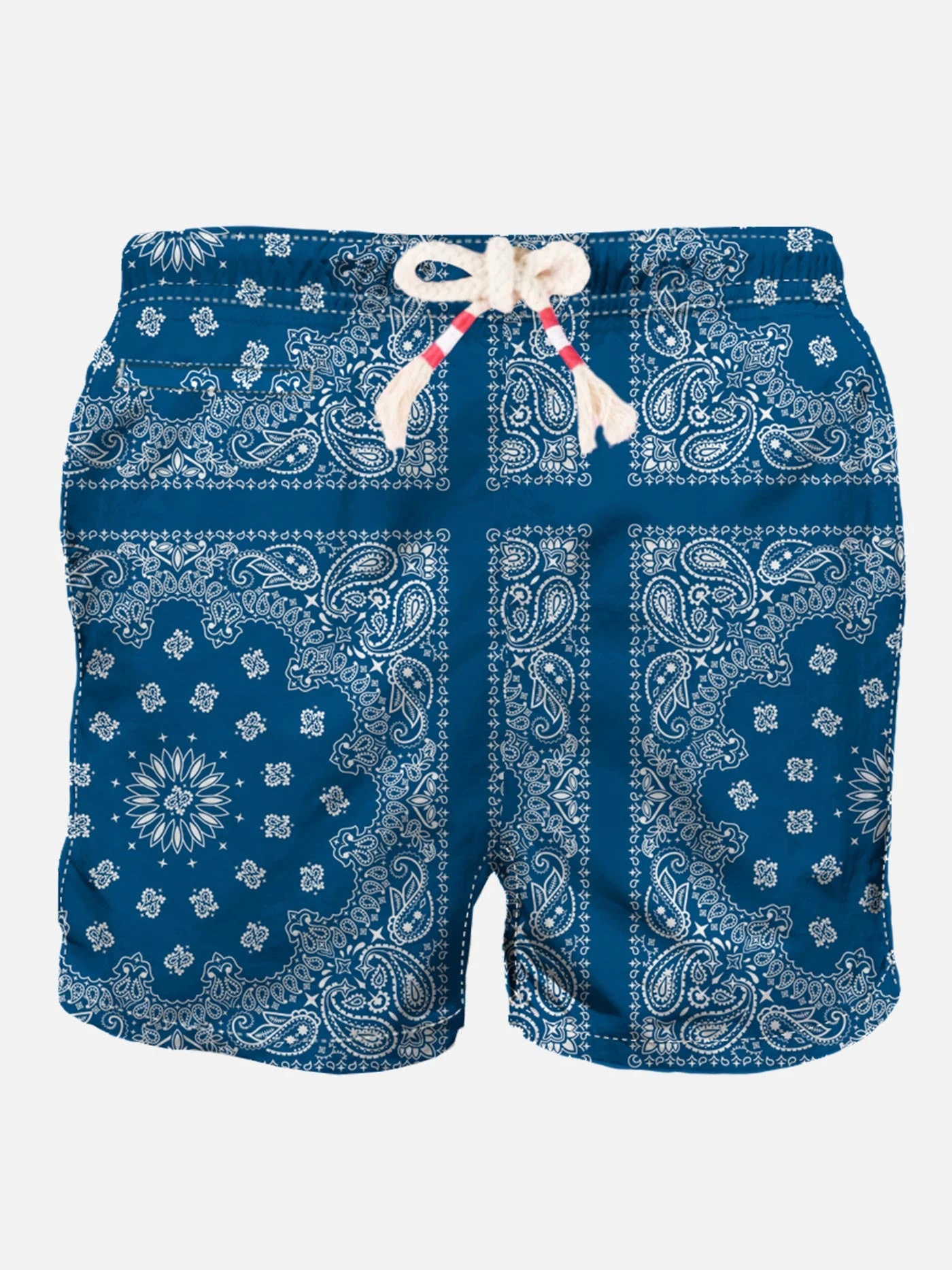 MC2 Saint Barth Man Swim Shorts With Blue Bandanna Print 3 MC2 Saint Barth Man Swim Shorts With Blue Bandanna Print