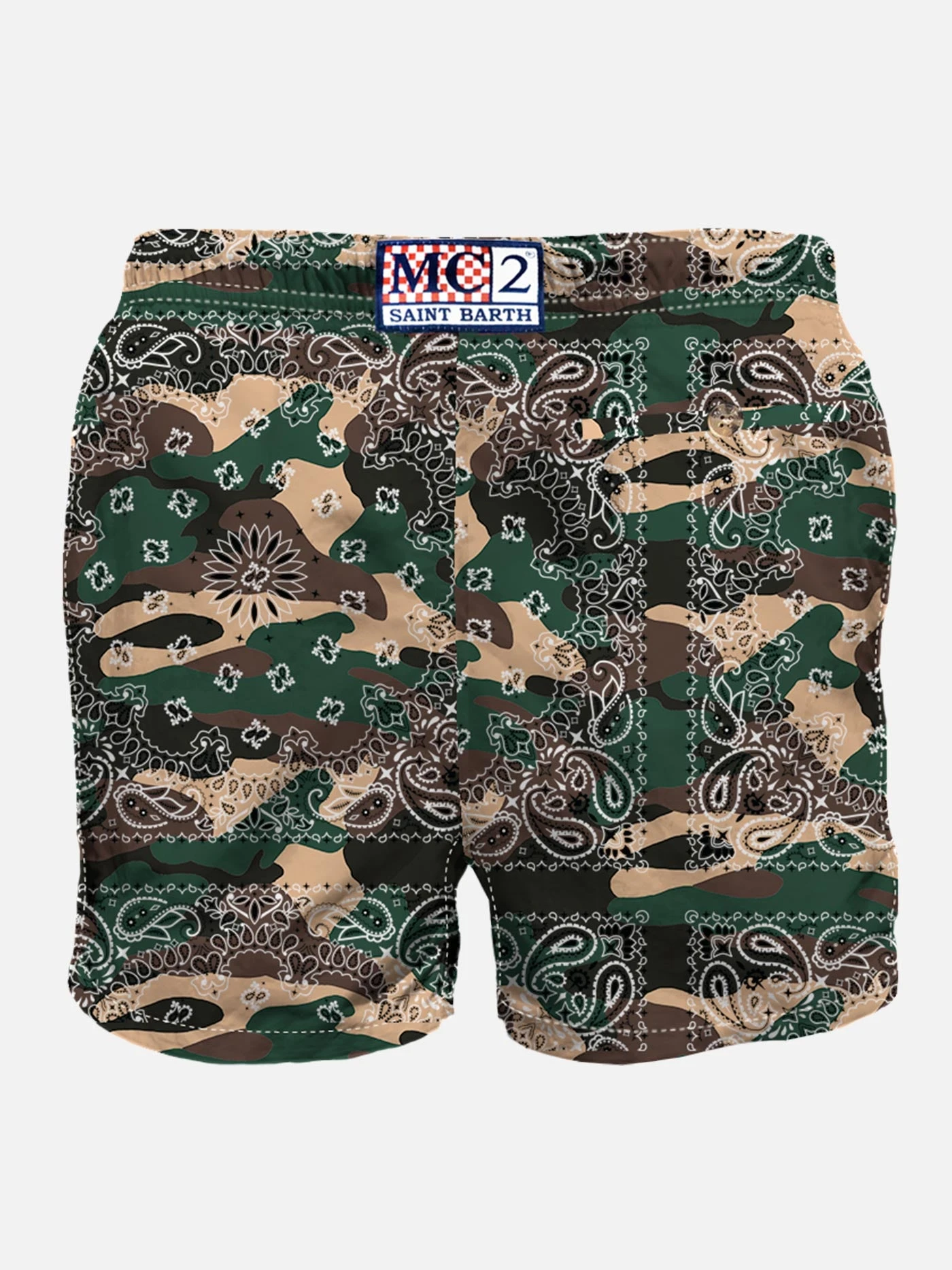 MC2 Saint Barth Man Swim Shorts With Camouflage Bandanna Print 4 MC2 Saint Barth Man Swim Shorts With Camouflage Bandanna Print - Image 2