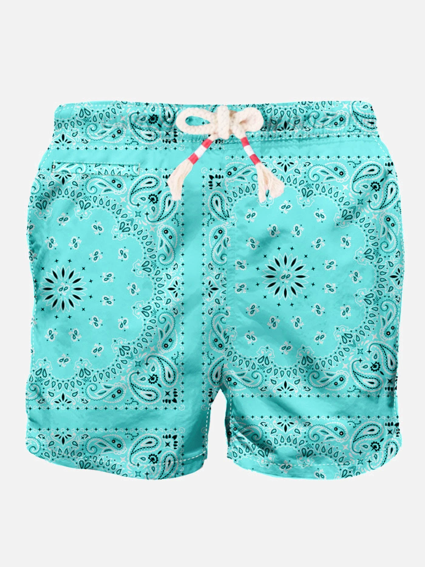 MC2 Saint Barth Man Swim Shorts With Water Green Bandanna Print 3 MC2 Saint Barth Man Swim Shorts With Water Green Bandanna Print
