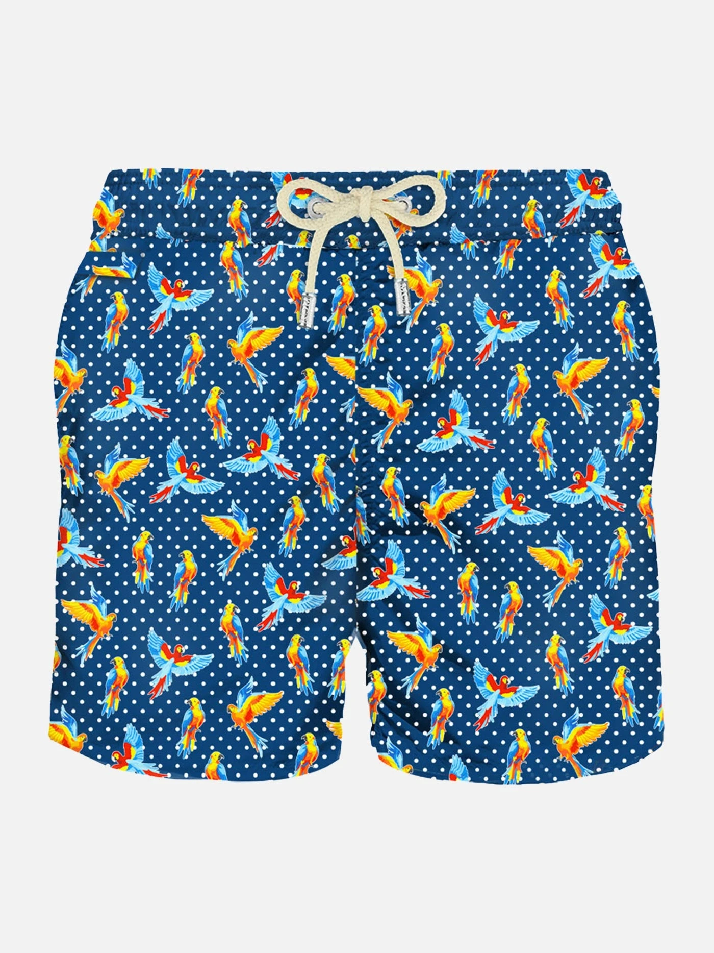 Man Light Fabric Swim Shorts With Tropical Bridies Print 3 Man Light Fabric Swim Shorts With Tropical Bridies Print