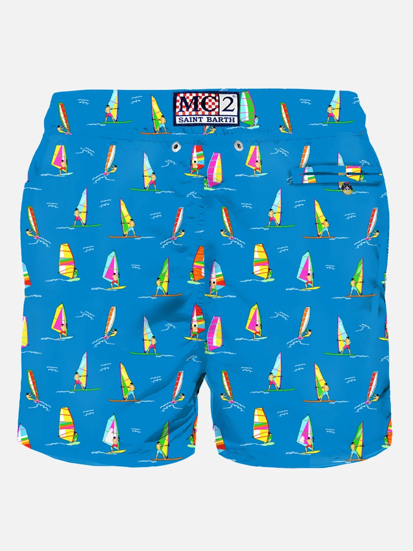 MC2 Saint Barth Man Light Fabric Swim Shorts With Windsurf Print 4 MC2 Saint Barth Man Light Fabric Swim Shorts With Windsurf Print - Image 2