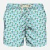 Man Light Fabric Swim Shorts With Cactus And Clouds Print 2 Man Light Fabric Swim Shorts With Cactus And Clouds Print -Swimwear Family man swimshorts cactus