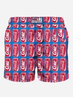 MC2 Saint Barth Man Light Fabric Swim Shorts With Coca-Cola Print | COCA-COLA® SPECIAL EDITION -Swimwear Family man swimshorts coke lighting 2 8db4069c 3232 4e53 9e84 17a4feb9012e