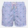 MC2 Saint Barth Man Light Fabric Swim Shorts With Elephant Print