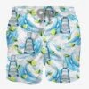 MC2 Saint Barth Man Classic Swim Shorts With Gin Mare Print| GIN MARE SPECIAL EDITION -Swimwear Family man swimshorts gin mare print 1
