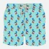 MC2 Saint Barth Man Light Fabric Swim Shorts With Padel Mickey Mouse Print | DISNEY© SPECIAL EDITION -Swimwear Family man swimshorts mickey padel2
