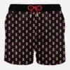 MC2 Saint Barth Man Light Fabric Swim Shorts With Milan Print | MILAN SPECIAL EDITION -Swimwear Family man swimshorts milan football