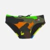 MC2 Saint Barth Boy Swim Briefs With Multicolor Camouflage Print -Swimwear Family man swimshorts mimetic fluo