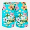 MC2 Saint Barth Man Light Fabric Swim Shorts With Mojito Print -Swimwear Family man swimshorts mojito lightblue 1