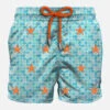 MC2 Saint Barth Man Light Fabric Man Swim Shorts With Starfish Embroidery -Swimwear Family man swimshorts printed little star 1