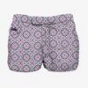 Short Lentgh Swim Shorts With Maiolica Print -Swimwear Family man swimshorts printed pink 1