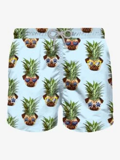 Man Classic Swim Shorts With Dog Print