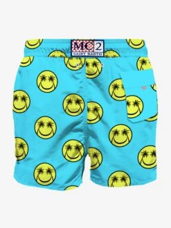 Palm Smile Mid-length Swim Shorts -Swimwear Family man swimshorts smile 2