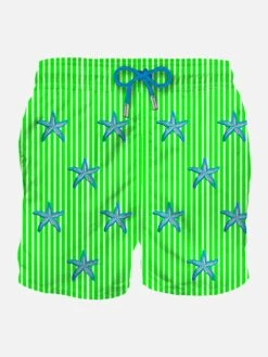 MC2 Saint Barth Man Classic Swim Shorts With Starfish Embroidery