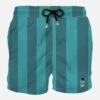 MC2 Saint Barth Man Classic Swim Shorts With Portofino Gin Patch | PORTOFINO DRY GIN SPECIAL EDITION -Swimwear Family man swimshorts stripes portofino gin 1