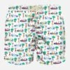 MC2 Saint Barth Man Light Fabric Swim Shorts With Surf Print -Swimwear Family man swimshorts surferprint white 2