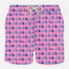 MC2 Saint Barth Man Light Fabric Swim Shorts With Vespa Print | Vespa® Special Edition -Swimwear Family man swimshorts vespa1