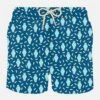 MC2 Saint Barth Man Light Fabric Swim Shorts With Money And Swatch Print -Swimwear Family man swimshorts watches2