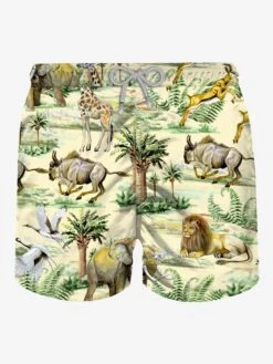 Man Classic Swim Shorts Wild Life Print