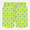 MC2 Saint Barth Man Light Fabric Swim Shorts With Gin And Gym Print | GIN MARE SPECIAL EDITION