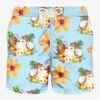 Light Fabric Man Swim Shorts Coconut And Pineapple Print