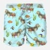Man Classic Swim Short With Dog Print