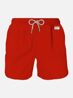 MC2 Saint Barth Man Red Swim Shorts | PANTONE™ SPECIAL EDITION