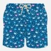 MC2 Saint Barth Man Light Fabric Swim Shorts With Crab Print