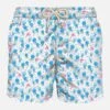 MC2 Saint Barth Man Light Fabric Swim Shorts With Jellyfish Print -Swimwear Family man swimshort squidly white 1