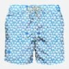 MC2 Saint Barth Man Light Fabric Swim Shorts With Palm Print -Swimwear Family micro palm swimshorts1