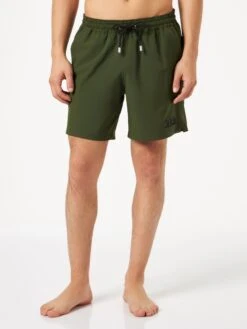 MC2 Saint Barth Man Military Green Comfort Swim Shorts -Swimwear Family military green swimshorts comfort 1