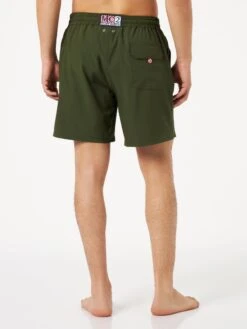 MC2 Saint Barth Man Military Green Comfort Swim Shorts -Swimwear Family military green swimshorts comfort 2