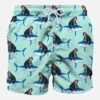 Monkey Riding Mid-length Swim Shorts -Swimwear Family monkey riding swimshort men 1