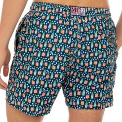 Light Fabric Man Swim Shorts Moscow Mule Print -Swimwear Family moscow mule drink swimshort