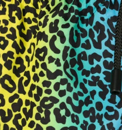 Animalier Rainbow Print Light Fabric Zipped Swim Shorts -Swimwear Family multi 1