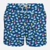 MC2 Saint Barth Man Light Fabric Swim Shorts With Oyster And Bollicine Print -Swimwear Family oyster 61 swimshorts