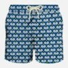 MC2 Saint Barth Man Light Fabric Swim Shorts With Padel Print