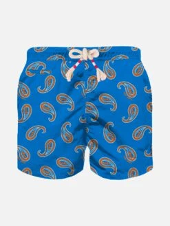 MC2 Saint Barth Bluette Paisley Print Boy Swim Shorts