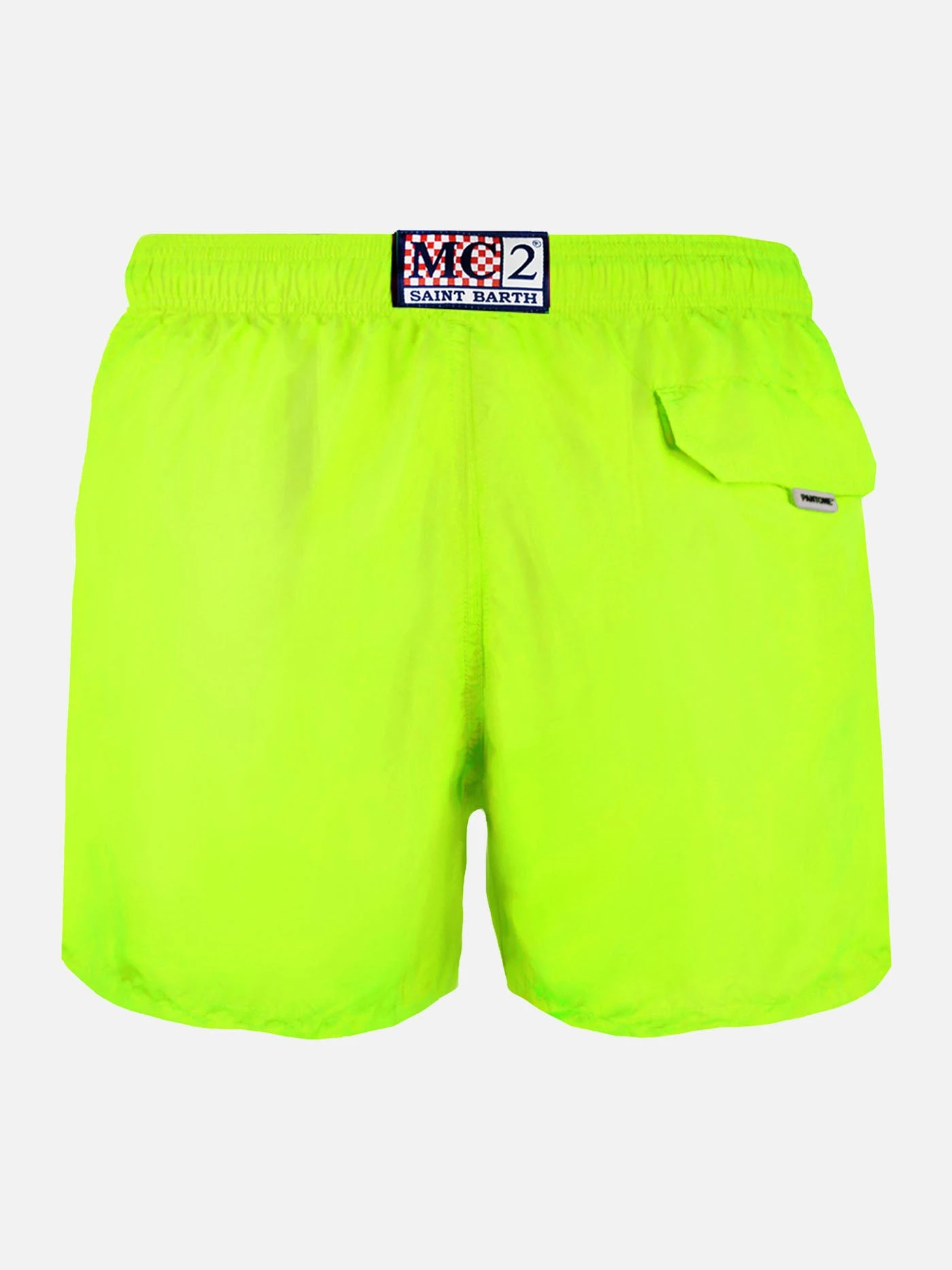 Man Fluo Yellow Swim Shorts | PANTONE™ SPECIAL EDITION 4 Man Fluo Yellow Swim Shorts | PANTONE™ SPECIAL EDITION - Image 2