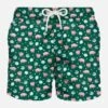 Light Fabric Man Swim Shorts Pig And Pearl Print -Swimwear Family pearl pig swimshort green man1