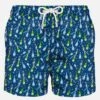 Light Fabric Man Swim Shorts Bottles Print -Swimwear Family sabrage bottles cheers swimshort blue man