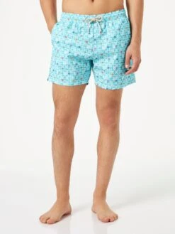 MC2 Saint Barth Man Light Fabric Comfort Swim Shorts With Sea Star Print -Swimwear Family seastar comfort swimshorts 1