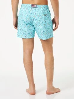 MC2 Saint Barth Man Light Fabric Comfort Swim Shorts With Sea Star Print -Swimwear Family seastar comfort swimshorts 2