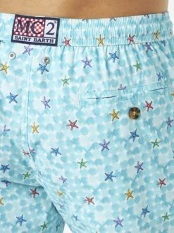 MC2 Saint Barth Man Light Fabric Comfort Swim Shorts With Sea Star Print -Swimwear Family seastar comfort swimshorts 3