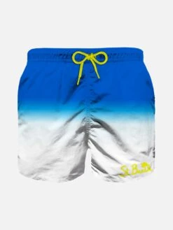 MC2 Saint Barth Boy Swim Shorts With Color Shade Effect