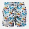 Oh Vespa®! Mid-length Swim Shorts - Vespa® Special Edition -Swimwear Family shark pattern mim 1