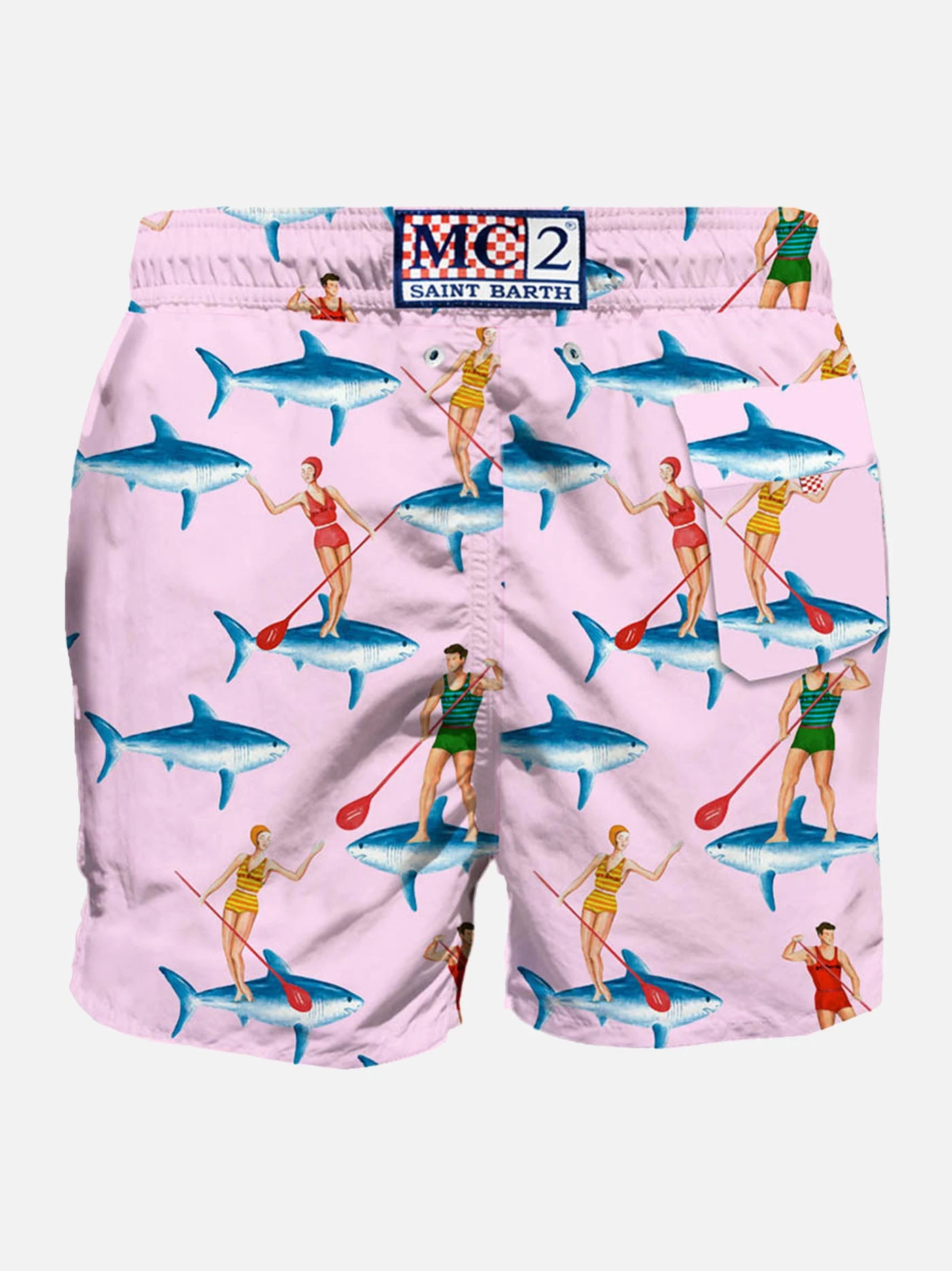 Mid-length Swim Shorts Sup With Sharks Print 4 Mid-length Swim Shorts Sup With Sharks Print - Image 2