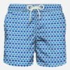 Man Swim Shorts With Starfishes Print -Swimwear Family shark pattern 0000 starfish stars swimshort men1