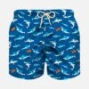 MC2 Saint Barth Boy Swim Shorts With Shark Print -Swimwear Family shark swim 055b8888 ff3f 4f96 a14d b8838e7deeaa